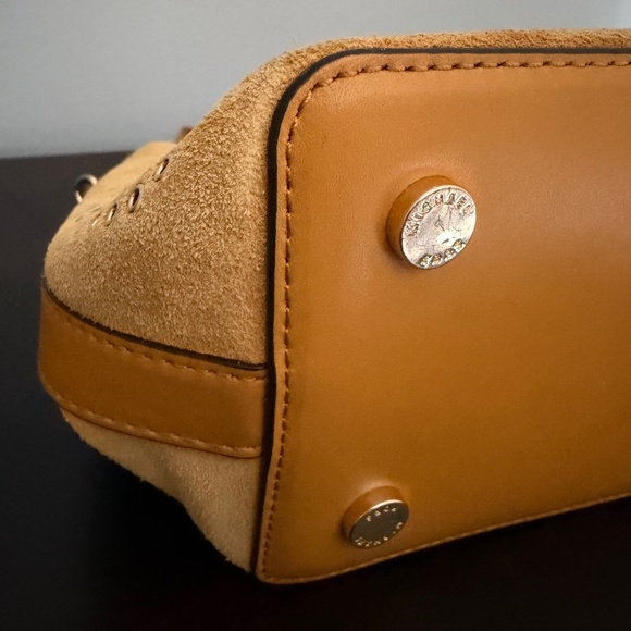 Michael Kors Cary Marigold SM Bucket Bag Leather Suede - Picture 11 of 16